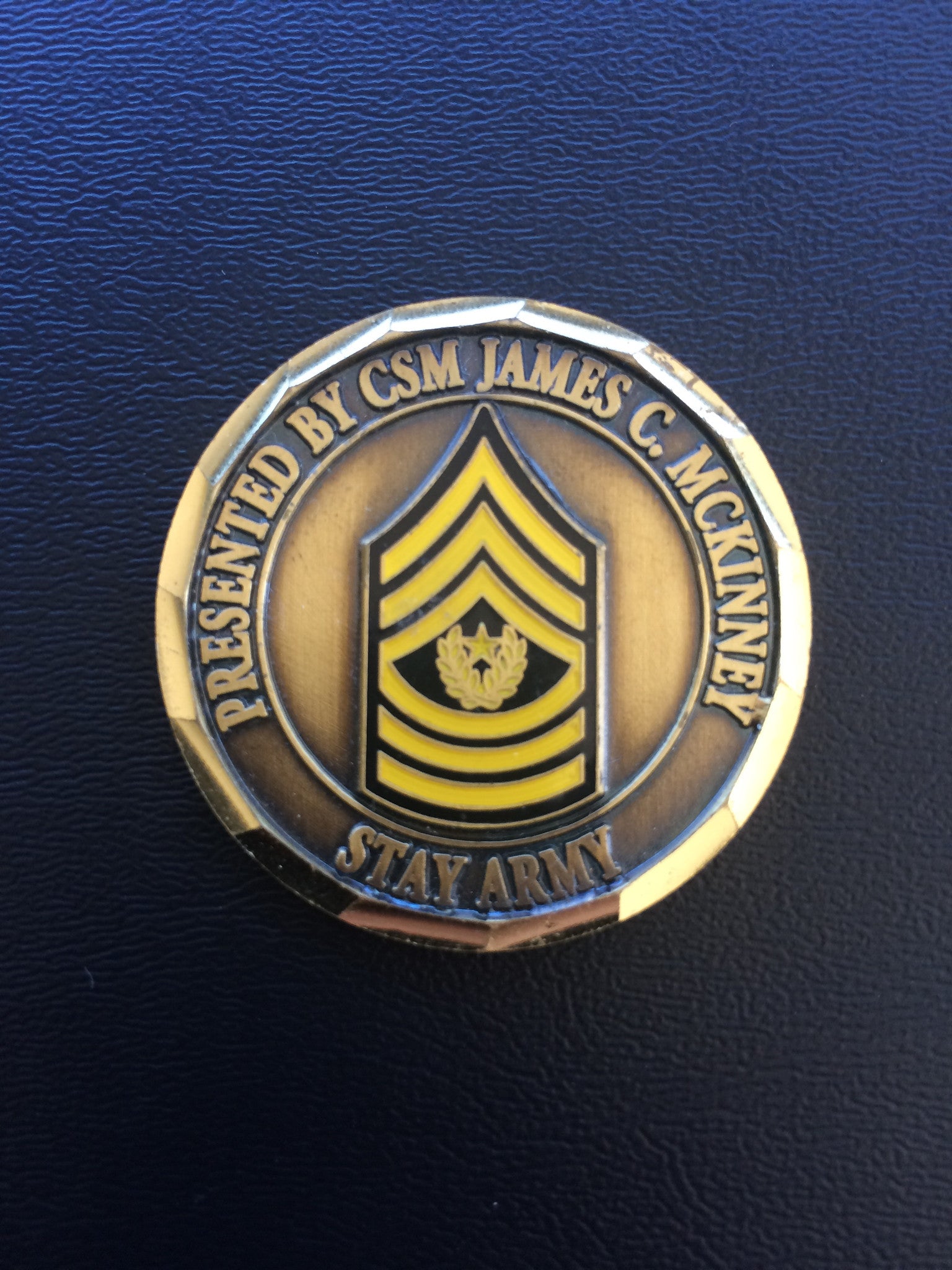 USAREUR Command Sergeant Major (CSM) James C. McKinney