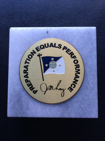 Commandant of the Coast Guard (21st) Admiral James M. Loy (Paperweight)