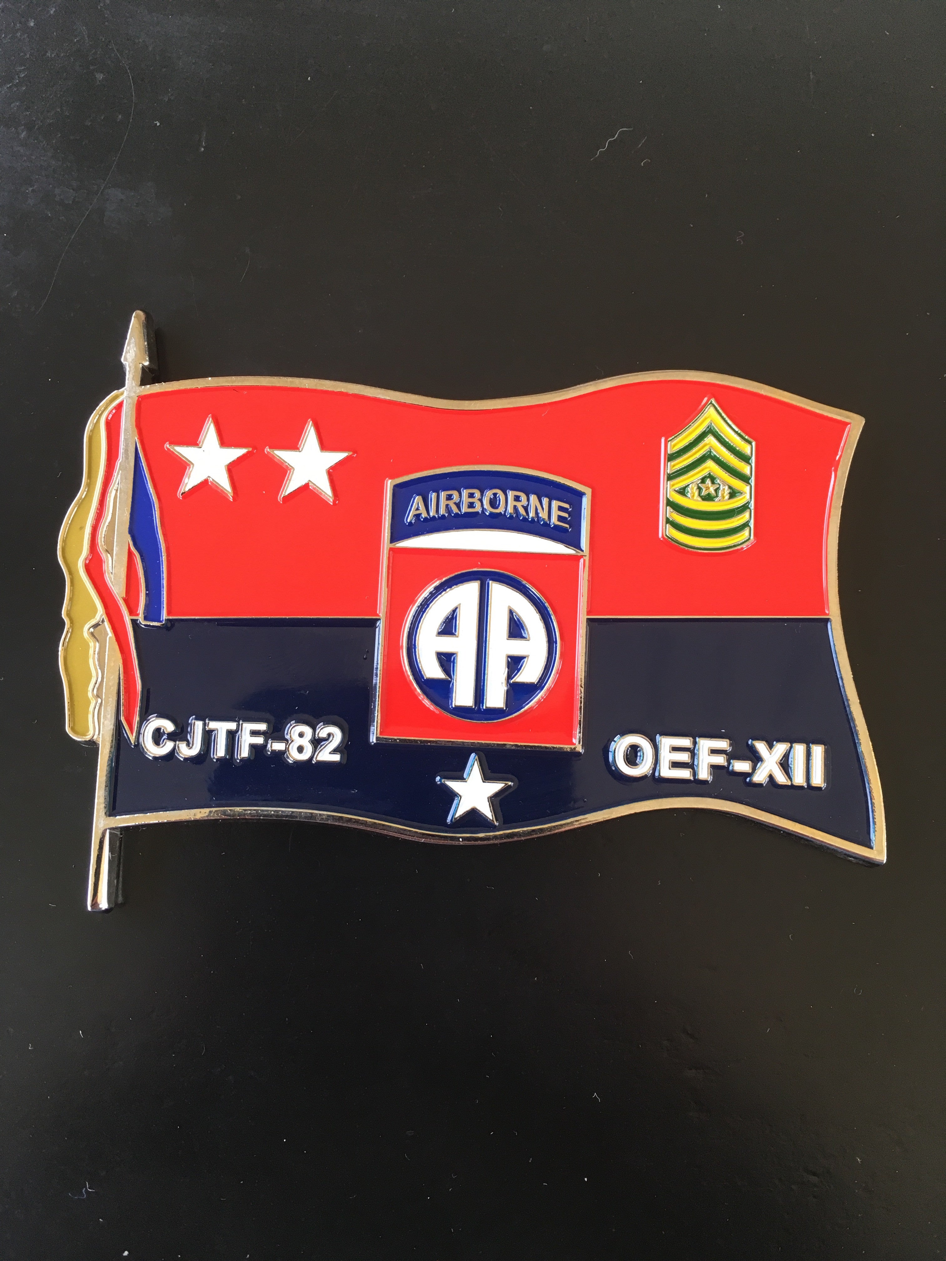 RC-South Commander & CSM OEF XII CJTF-82 MG Huggins & CSM Lambert