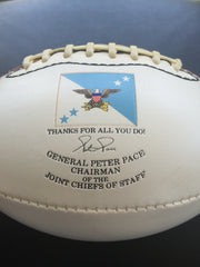 Chairman Joint Chiefs of Staff (16th) General Peter Pace (Football)