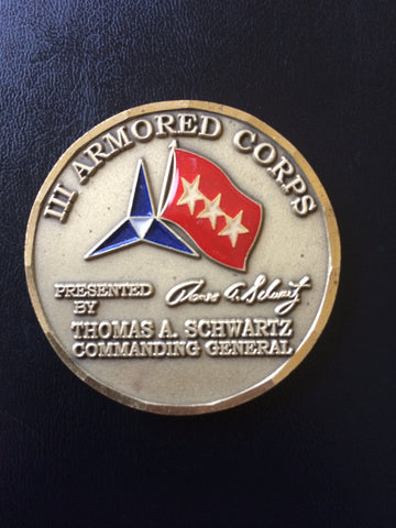 III Armored Corps Commanding General LTG Thomas A. Schwartz