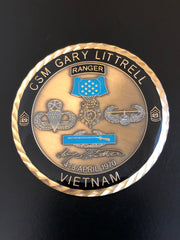 Medal of Honor (MoH) Recipient CSM Gary Littrell
