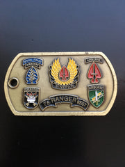 USASOC Commanding General (4th) LTG Philip Kensinger (Dog Tag)