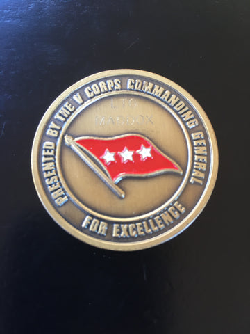 V Corps Commanding General LTG David Maddox