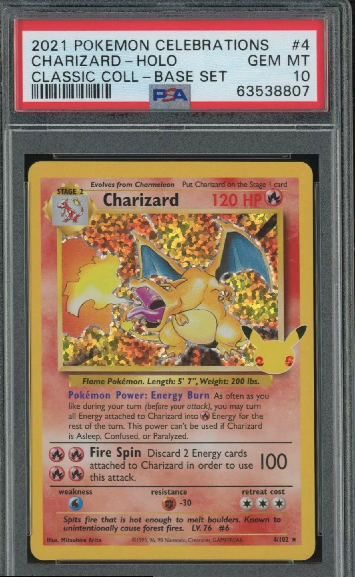 2021 Pokemon Celebrations Charizard - Holo - PSA 10 ChallengeCoinTrader, LLC 2021 Pokemon Celebrations Charizard - Holo - PSA 10 ChallengeCoinTrader, LLC