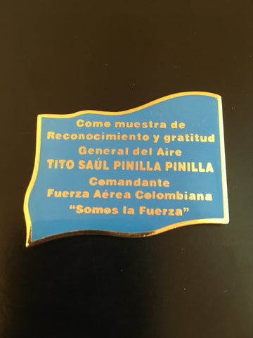COLUMBIA Air Force Commander General Tito Saúl Pinilla Pinilla