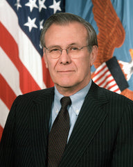 Secretary of Defense (21st) Donald H. Rumsfeld (Dog Tag)